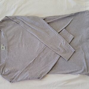 ASOS DESIGN Mens Gray Long Sleeve T Shirt Top Size L